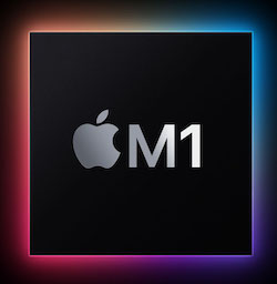 Apple silicom M1 chip, ARM64 RISC CPU