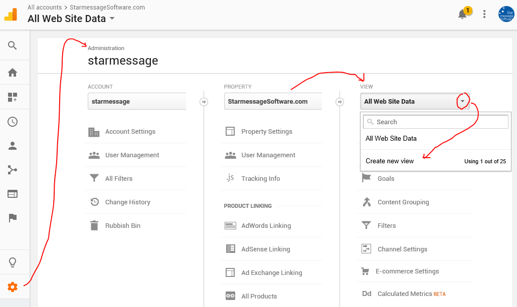 Google analytics - how to create mobile app view